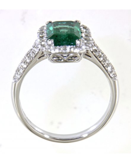 EMERALD CUT DIAMOND RING (TR4669)