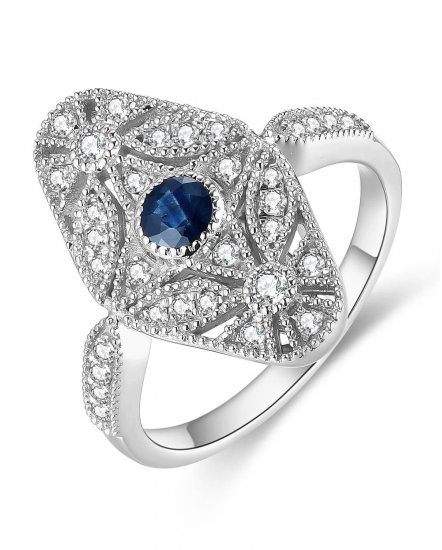 SAPPHIRE DIAMOND RING (TR4693)