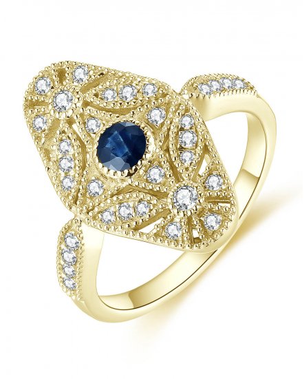 SAPPHIRE DIAMOND RING (TR4693)