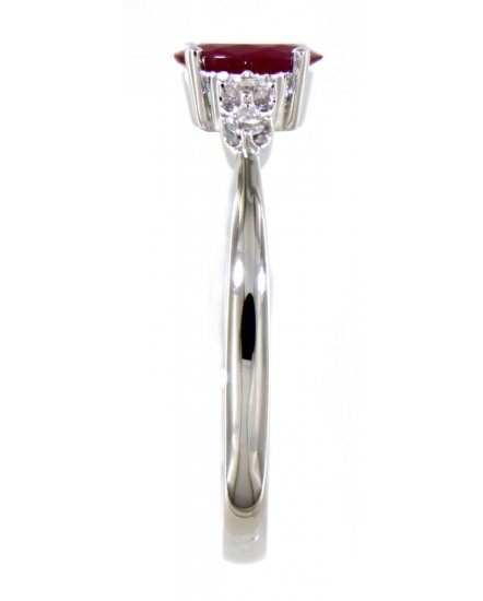 OVAL RUBY DIAMOND RING (TR4708)