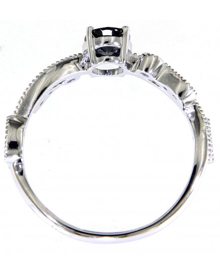 OVAL COLORED STONE DIAMOND RING (TR4709)