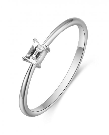 BAGUETTE SOLITAIRE DIAMOND RING (TR4712)