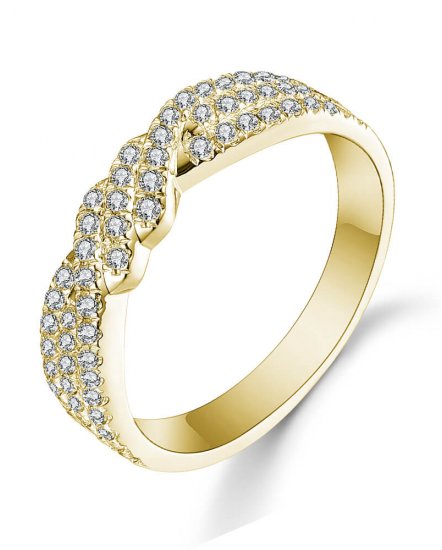 CRISS CROSS STYLE DIAMOND BAND (TR4782)