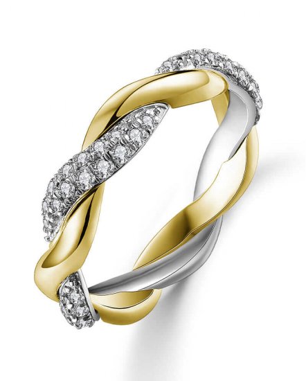 CRISS CROSS STYLE DIAMOND BAND (TR4784)