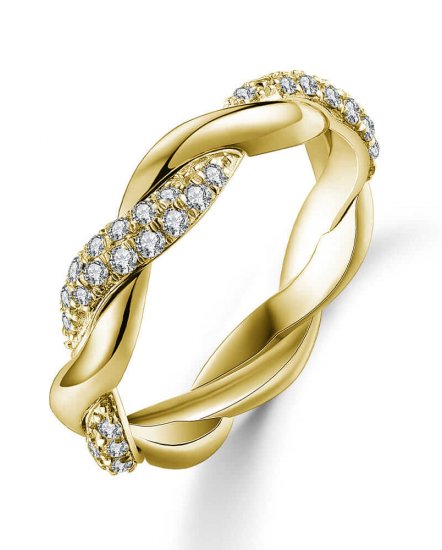 CRISS CROSS STYLE DIAMOND BAND (TR4784)