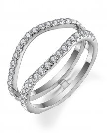 CURVED STYLE ENHANCER DIAMOND RING (TR4807)
