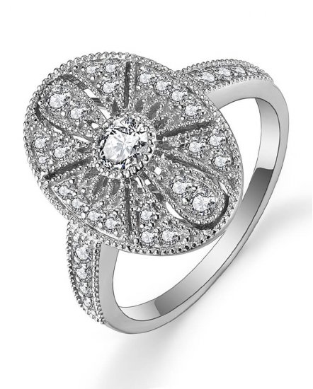 OVAL STYLE DIAMOND RING (TR4827)