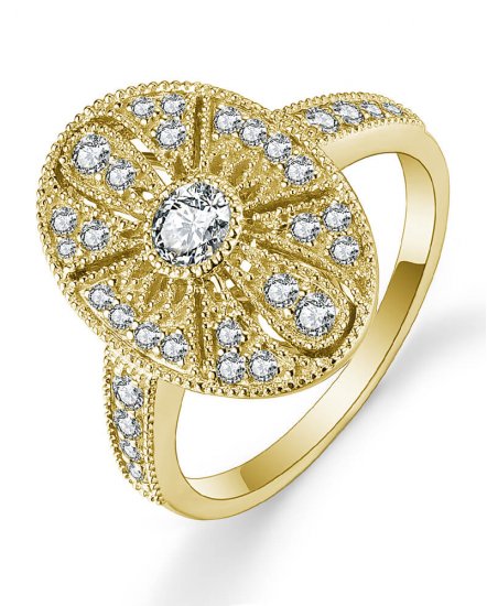OVAL STYLE DIAMOND RING (TR4827)