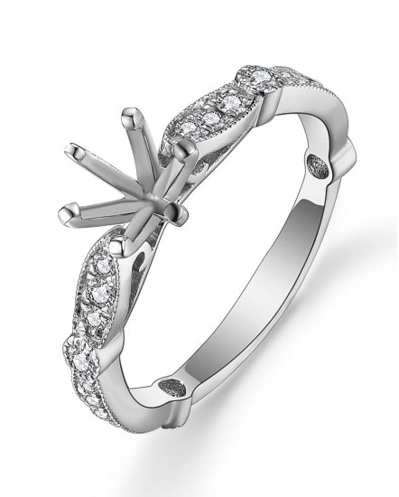 SEMI MOUNT DIAMOND ENGAGEMENT RING (TR4835)