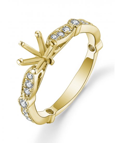 SEMI MOUNT DIAMOND ENGAGEMENT RING (TR4835)