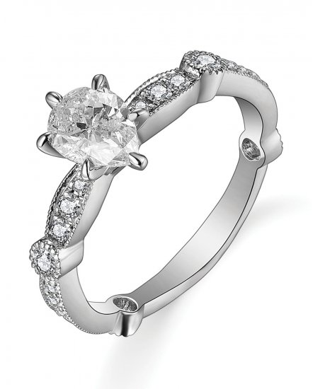 PEAR DIAMOND ENGAGEMENT RING (TR4837)