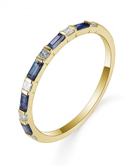 SAPPHIRE BAGUETTE DIAMOND BAND (TR4839)