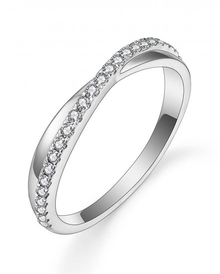 CRISS CROSS STYLE DIAMOND BAND (TR4856)
