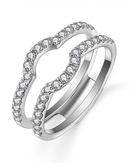 CURVED STYLE ENHANCER DIAMOND RING (TR4859)