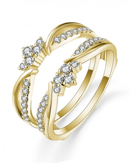 CURVED STYLE ENHANCER DIAMOND RING (TR4862)
