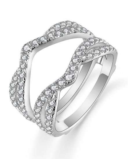 CURVED STYLE ENHANCER DIAMOND RING (TR4867)