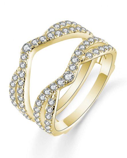 CURVED STYLE ENHANCER DIAMOND RING (TR4867)