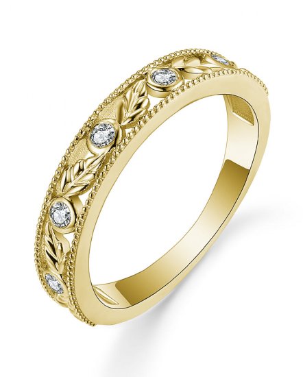 LEAF STYLE DIAMOND BAND (TR4873)