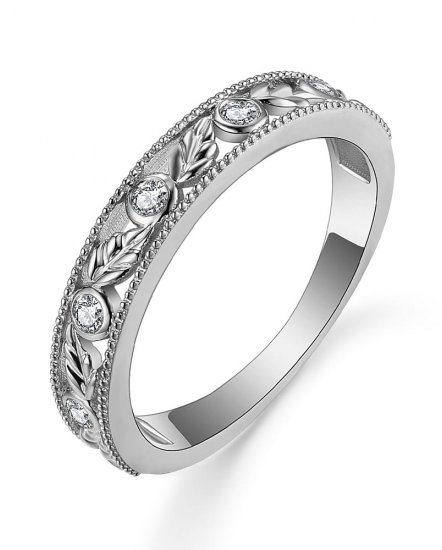LEAF STYLE DIAMOND BAND (TR4873)