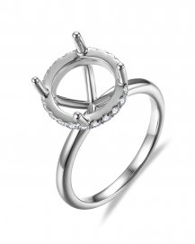 SEMI MOUNT DIAMOND ENGAGEMENT RING (TR4887H)