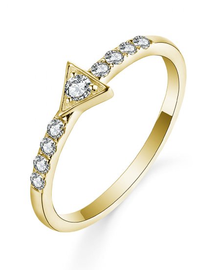 TRIANGLE SHAPE DIAMOND RING (TR4890)