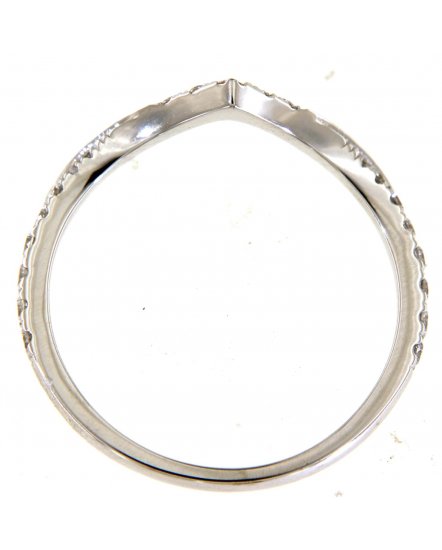 CURVED V SHAPE DIAMOND BAND (TR4894)