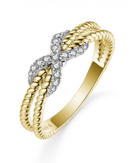 INFINITY STYLE DIAMOND RING (TR4895)