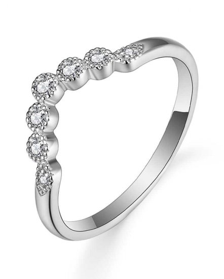 CURVED STYLE DIAMOND BAND (TR4907)