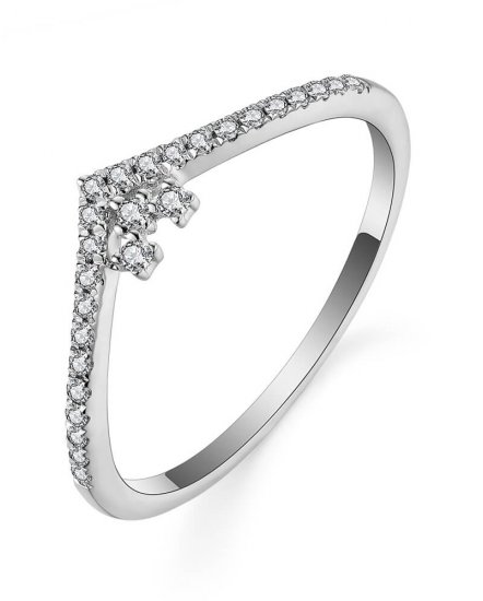 CURVED V SHAPE DIAMOND BAND (TR4929)