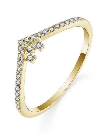 CURVED V SHAPE DIAMOND BAND (TR4929)