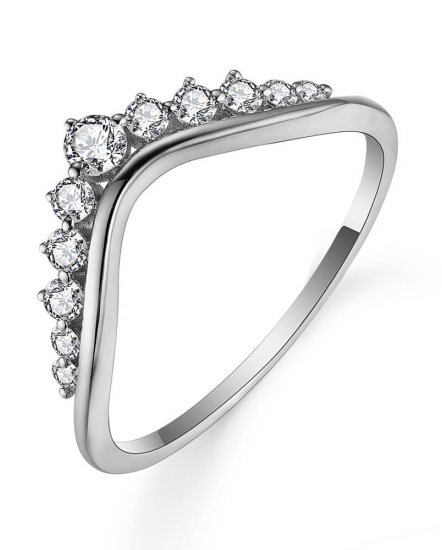 CURVED V SHAPE DIAMOND BAND (TR4932)