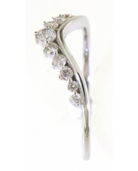CURVED V SHAPE DIAMOND BAND (TR4932)