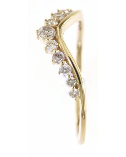 CURVED V SHAPE DIAMOND BAND (TR4932)