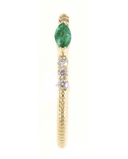 MARQUISE EMERALD DIAMOND RING (TR4934)