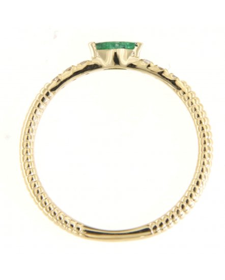 MARQUISE EMERALD DIAMOND RING (TR4934)