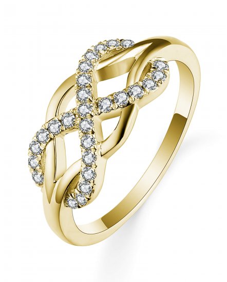 INFINITY INTER LINKED STYLE DIAMOND RING (TR4943)
