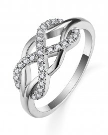 INFINITY INTER LINKED STYLE DIAMOND RING (TR4943)
