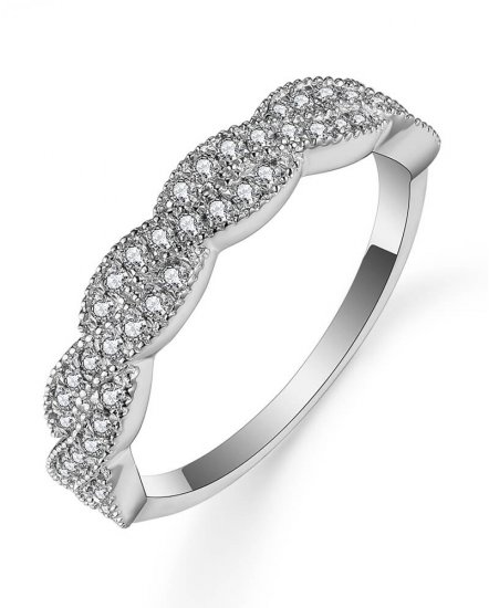 CRISS CROSS STYLE DIAMOND BAND (TR4947)