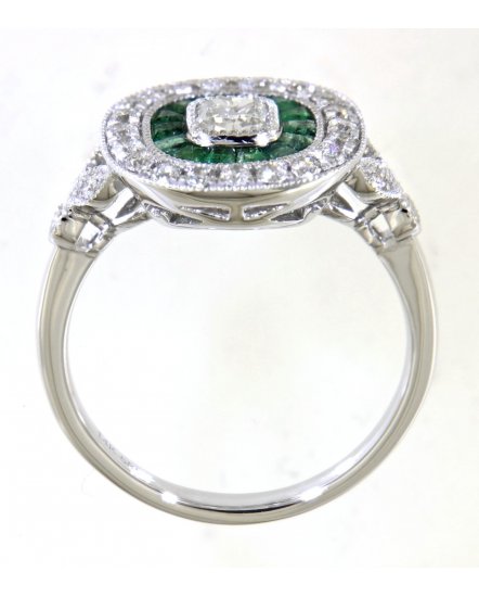 EMERALD DIAMOND RING (TR4976)