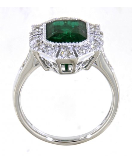 EMERALD CUT DIAMOND RING (TR4982)