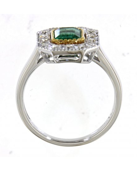 EMERALD CUT DIAMOND RING (TR4984)