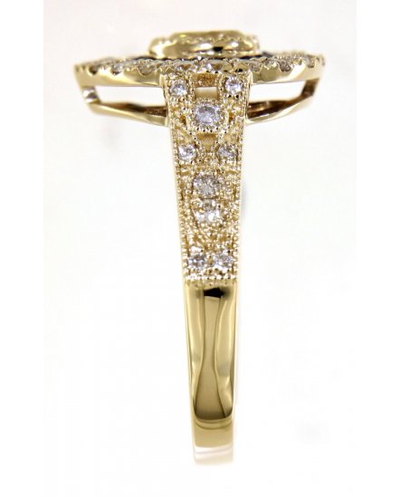 PEAR SAPPHIRE DIAMOND RING (TR5000)