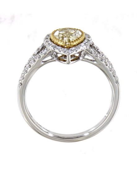 MULTI TONE PEAR DIAMOND ENGAGEMENT RING (TR5031)