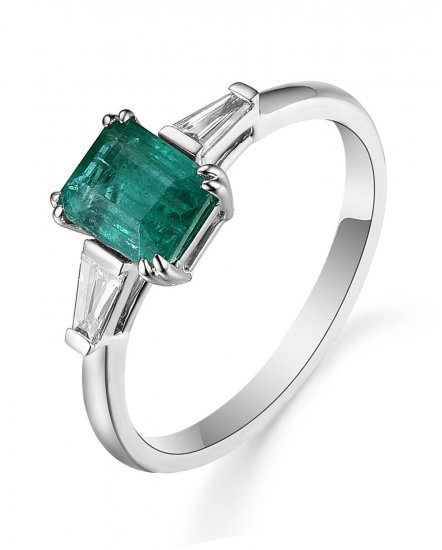 EMERALD CUT DIAMOND RING (TR5034)