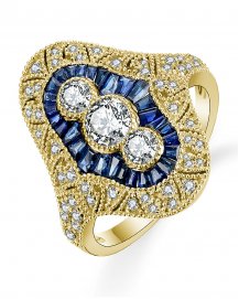 SAPPHIRE DIAMOND RING (TR5041)