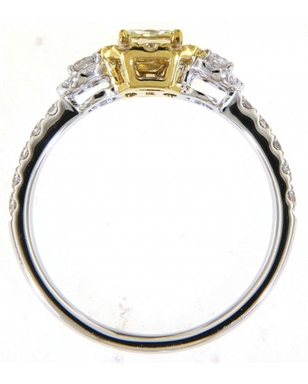 MULTI TONE RADIANT DIAMOND ENGAGEMENT RING (TR5043)