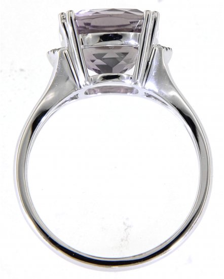 CUSHION AMETHYST DIAMOND RING (TR5044)