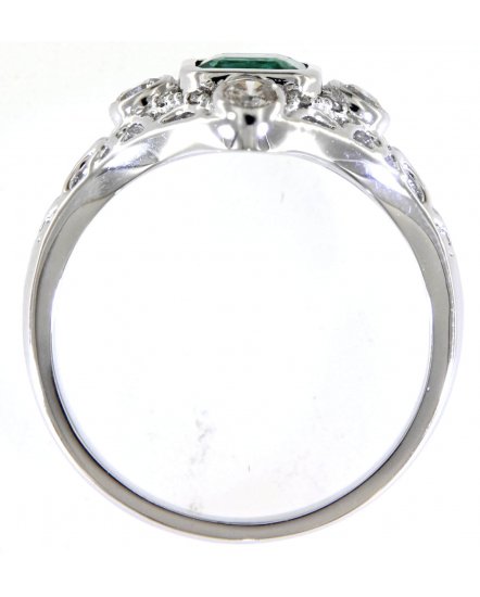 EMERALD CUT DIAMOND RING (TR5046)