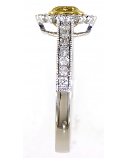 MULTI TONE OVAL DIAMOND ENGAGEMENT RING (TR5048)