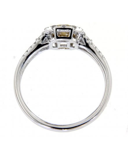 MULTI TONE RADIANT DIAMOND ENGAGEMENT RING (TR5057)